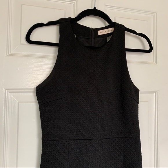 3/$20 Miss Love black racerback mini dress size small - Picture 9 of 12